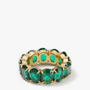 $98 Kate Spade Candy Shop Oval Ring green